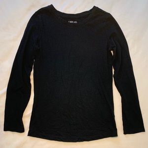 Black, long sleeved shirt